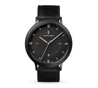 Lilienthal Berlin Zeitgeist Orologio automatico All Black - Orologio da uomo in acciaio chirurgico con movimento automatico e vetro zaffiro - 42,5 mm, Cinturino in pelle nera, 42,5mm, cinghia