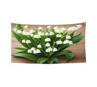 Lilies of the Valley - Cappello da strega con stampa a copertura completa, per festival, feste e feste in tessuto lavabile in lavatrice