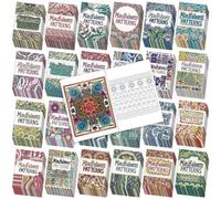 Liliful 24 pezzi Mindfulness libro da colorare geometrico bomboniere Bulk
