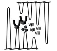 LILIIN Hairpin - Set di 4 gambe da tavolo in metallo, per tavolo da pranzo, scrivania, armadietto e sgabelli, 40 cm