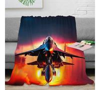 LILIlaobiao Rafale Caccia Coperta Plaid Pile, The Setting Sun Coperta Letto Singolo/Matrimoniale 50x60inch(127x152cm) Flanella, Coperta Divano Grande Caldo Morbida Coperta in Pile Super Morbida