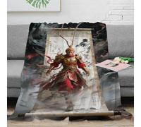 LILIlaobiao SunWuKong Coperta Pile Singolo, Plaid Divano Coperte Pile Di Flanella Calda Morbida, The Scimmia King Throw Blanket 70x80inch(180x200cm) Adatto Per Il Campeggio Picnic