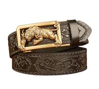 Lilinzhi Animale Fibbia Abiti Casual Fibbia Della Cintura Animale Unico Per Gli Uomini Regalo Cintura Casual Per Padre Insegnante Uomini Affari, Ff, 115 cm