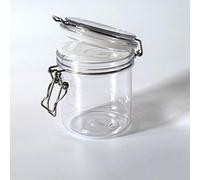 Lilinzhi Barattolo rotondo in plastica trasparente da 500 ml con coperchi a vite, ermetici contenitori per alimenti senza BPA per cucina