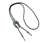 Lilinzhi Bolo Tie Punk Cravatta Vintage Metallo Uccello Pietra Cowboy Cappello Pendente Collana Western Accessori Costume Cravatta Unica, B, Taglia unica