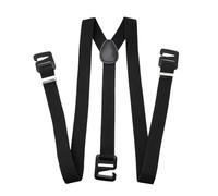 Lilinzhi Camicia da uomo con bretelle larghe, supporti moderni, cinghie elastiche per gambe sia per donne che cercano stili di durata, Nero , Taglia unica