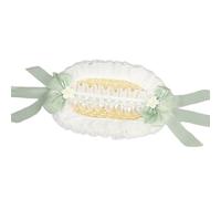 Lilinzhi Cappello vittoriano fatto a mano con fiocco in pizzo paglia Panama cappello da sole per appassionati di moda Teaparty costume copricapo festa copricapo, Verde, Taglia unica