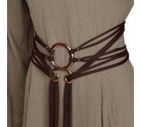 Lilinzhi Cintura in vita da donna alla moda con nodo dettagli retrò corda in vita per aggiungere un tocco di eleganza a vari outfit accessorio alla moda, Caff, Taglia unica
