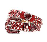 Lilinzhi Cinture in vita gotiche per jeans cintura borchiata punk ragazze street impressionante rivetti gioiello Stage Street Dance Jeweled cintura in vita donne, HH, II