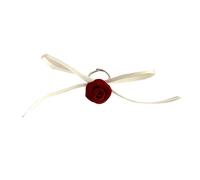 Lilinzhi Collana con ciondolo a forma di rosa, anelli/orecchini, accessorio alla moda per l'uso quotidiano, accessorio delicato, Misura unica, come descritto, come descritto