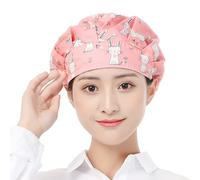 Lilinzhi Copricapo da chef floreale per evitare che i capelli cadano nel cibo, cappello da cucina unisex per cuochi rimangono puliti, C, Taglia unica