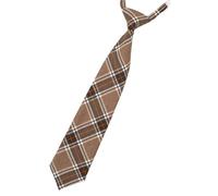 Lilinzhi Cravatta pre-annodata vintage marrone a righe cravatta ragazza scuola studente uniforme Bowknot papillon, A, Etichettalia unica