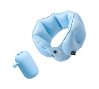 Lilinzhi Cuscino gonfiabile portatile a forma di U per il campeggio di viaggio con le pompe rapide disegni e la borsa di stoccaggio pieghevole a forma di U poggia collo