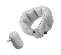 Lilinzhi Cuscino gonfiabile portatile a forma di U per il campeggio di viaggio con le pompe rapide disegni e la borsa di stoccaggio pieghevole a forma di U poggia collo