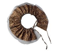 Lilinzhi Elegante cintura larga per gli amanti del vestito retrò unico increspatura leopardi selvatici modello grazioso ampio cravatta in vita Cincher corsetto leopardo cinture stampa per le donne
