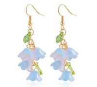 Lilinzhi Elegante collana con ciondolo a forma di fiore, accessorio alla moda per gli appassionati di moda, collana colorata da indossare tutti i giorni, Misura unica, come descritto, come descritto