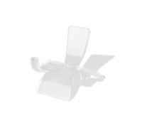 Lilinzhi Espositore per gioielli in cristallo minerale grezzo base per gioielli in acrilico trasparente supporto per gioielli in metallo puntello ornamento rock rack, 30mmx30mm, come descritto