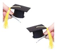 Lilinzhi Fascia per capelli per laureati per laureati, piccolo cappello di laurea, clip per capelli antiscivolo, decorazione per feste di laurea