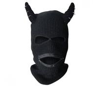 Lilinzhi Passamontagna invernale divertente caldo lavorato a maglia per uomo donna antivento copertura viso per feste di Halloween all'aperto, B, Taglia unica