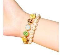 Lilinzhi Perle di vetro alla moda ispirano da Five Wealth God per professionisti e appassionati di moda indossare fatto a mano, Misura unica, come descritto