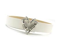 Lilinzhi Retro Cuore Fibbia Catena Del Corpo Per Il Vestito Danza Del Palco Per Le Donne Ragazze Punk Cintura Hot Girl Easy BeltTrendy Catena Cintura In Vita Donne Moda Uomini Abiti, bianco, Taglia