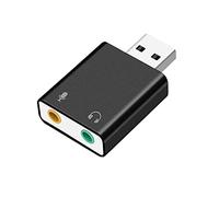 Lilinzhi Scheda audio esterna USB 2.0 7.1 adattatore surround di Manica per l'attrezzatura analogica e digitale del PC