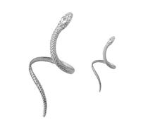 Lilinzhi Trendy Snake Open e Anelli Set Daily Wear Snake Bangle Anelli di Apertura Ferro Texture Per L'usura Quotidiana Braccialetto Unico, Misura unica, come descritto