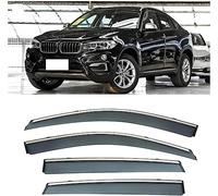 LiLiQi Deflettori d'Aria Antiturbo per BMW X6 2014-2019, Deflettori d’Aria Antipioggia Antiturbo Aerodinamici