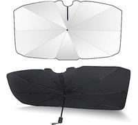 LiLiQi Parasole Auto Ombrello per Fiat 500 2011-, Blocca Il 99.9% dei Raggi UV Telo Proteggi Cruscotto Copriparabrezza dal Sole