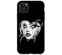 Lilith Goth Pretty Girl Demoness x Cuore Lavoro nero Custodia per iPhone 11 Pro Max