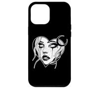 Lilith Goth Pretty Girl Demoness x Cuore Lavoro nero Custodia per iPhone 12 Pro Max