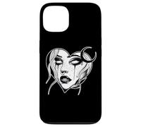 Lilith Goth Pretty Girl Demoness x Cuore Lavoro nero Custodia per iPhone 13