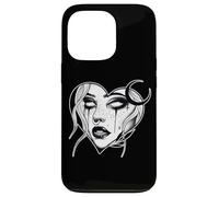 Lilith Goth Pretty Girl Demoness x Cuore Lavoro nero Custodia per iPhone 13 Pro