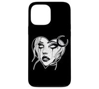 Lilith Goth Pretty Girl Demoness x Cuore Lavoro nero Custodia per iPhone 13 Pro Max