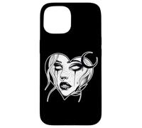 Lilith Goth Pretty Girl Demoness x Cuore Lavoro nero Custodia per iPhone 15