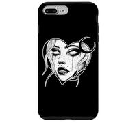 Lilith Goth Pretty Girl Demoness x Cuore Lavoro nero Custodia per iPhone 7 Plus/8 Plus