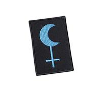 Lilith (Occulto, Satanico, Lucifero, Satana, Demone, Luna, Diavolo, Metallo nero, Magia della Morte, Blackmoon)3 Ricamati Ferro su Applique Accessorio Souvenir