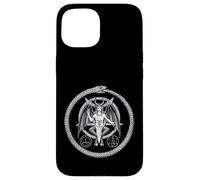 Lilith Pentagram Snake Satanic Gothic Halloween Day Of Dead Custodia per iPhone 15