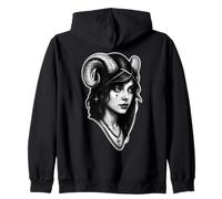 Lilith Sacerdotessa Dea Ariete Sagittario Carino Goth Ragazza Felpa con Cappuccio