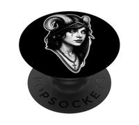 Lilith Sacerdotessa Dea Ariete Sagittario Carino Goth Ragazza PopSockets PopGrip Adesivo