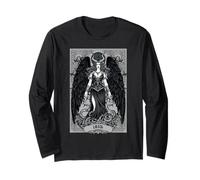 Lilith Tarocchi Satanic Gothic Halloween Day of Dead Tarocchi Maglia a Manica