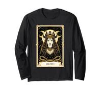 Lilith Tarocchi Wicca Gothic Dea Pagana Occulto Maglia a Manica