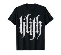 Lilith Wicca Gothic Alt Estetica Occulto Dea Stregoneria Maglietta