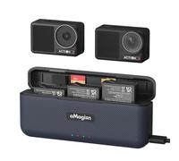 LiLiTok Caricatore rapido portatile per DJI Osmo Action 4 batterie stazione di ricarica Osmo Action 4 / Action 3 batteria hub di ricarica SD card alloggiamento action camera accessori
