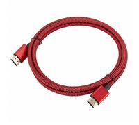 LiLiTok Cavo HDMI di alta qualità compatibile con 1,5 m, versione 2.1 8K, cavo HD compatibile con HDMI 8K, per proiettori, computer, TV/PS5, colore rosso