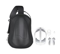 LiLiTok Custodia per cuffie Pico 4 Ultra VR, borsa a tracolla portatile rigida per occhiali Pico 4 Ultra VR, controller touch, cinghia e accessori, Nero , casual