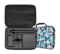 LiLiTok Custodia per DJI OSMO 360 Case, impermeabile Custodia rigida compatibile con Action Invisible Selfie Stick, borsa da viaggio per Omso 360 Combo Accessori, Blu mimetico, casual