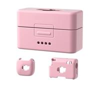 LiLiTok Custodia protettiva per DJI Mic Mini Bluetooth Lavalier microfono in silicone Set (1 custodia protettiva + 1 custodia ricevitore + 1 custodia di ricarica per microfono wireless (rosa)