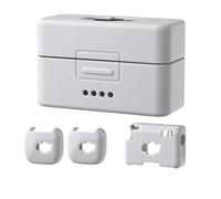 LiLiTok Custodia protettiva per DJI Mic Mini Bluetooth Lavalier microfono in silicone Set (2 custodie protettive + 1 custodia ricevitore + 1 vassoio di ricarica) Wireless microfono Case (grigio)