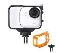 LiLiTok Custodia protettiva per Insta360 GO Ultra Custodia, supporto a sgancio rapido, telaio protettivo in plastica, custodia GO Ultra Quick Release Mount Adapter (arancione)